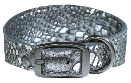 Leather Brothers Snake Charmers Leather Hound Collar - Silver
