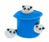 ZippyPaws Burrow Raccoon Trash Can Dog Toy