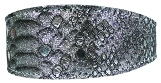 Leather Brothers Snake Charmers Leather Hound Collar - Silver