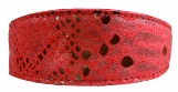 Leather Brothers Snake Charmers Leather Hound Collar - Red